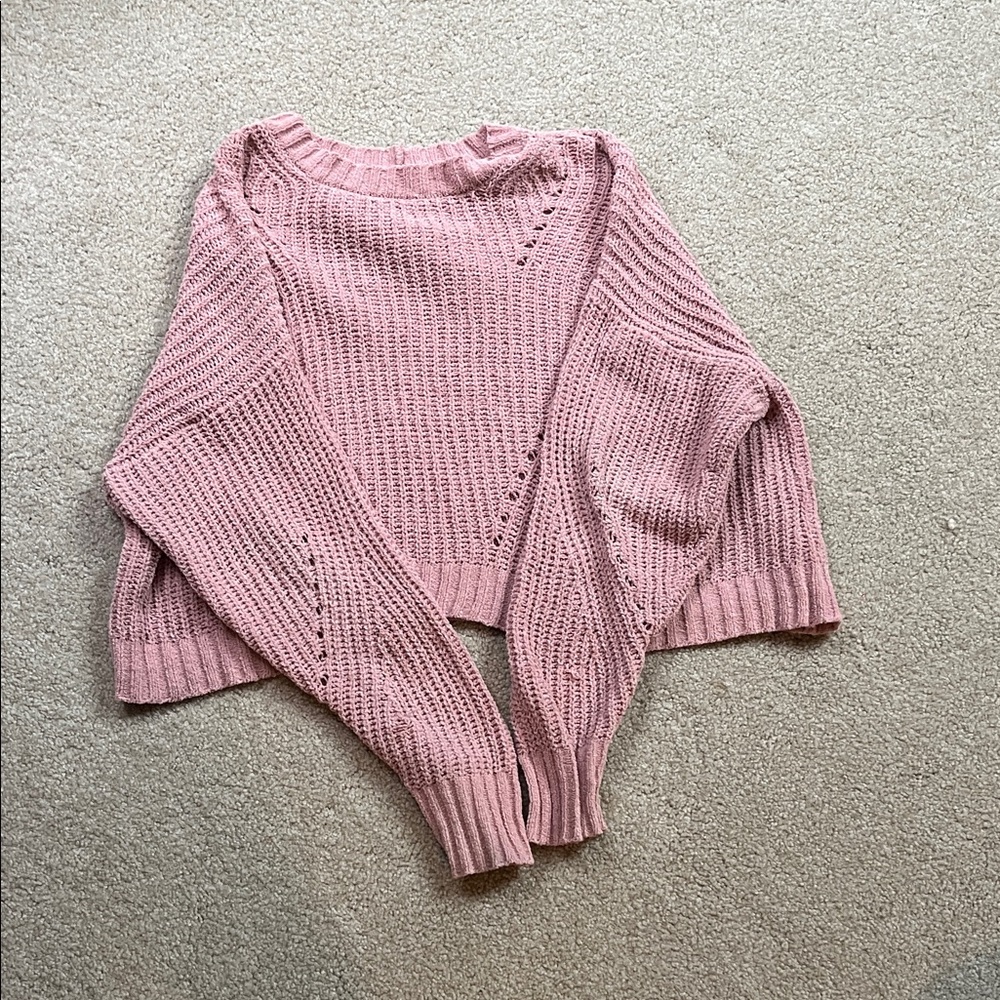 Pink Knit Women's Sweater
